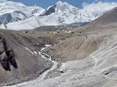 14C The tents of Ak-Sai Travel Lenin Peak Camp 1 4400m ahead on the trek from the river crossing at 4220m